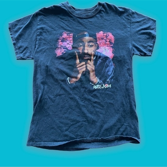 Vintage Original 2Pac Poetic Justice T Shirt - Picture 1 of 7